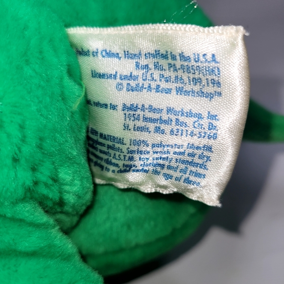 BUILD-A-BEAR Turtle Green w/ Yellow Belly Stuffed Animal Laughs when pressed - Picture 7 of 7